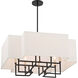 Upham Estates 8 Light 28 inch Coal /Polished Nickel Pendant Ceiling Light