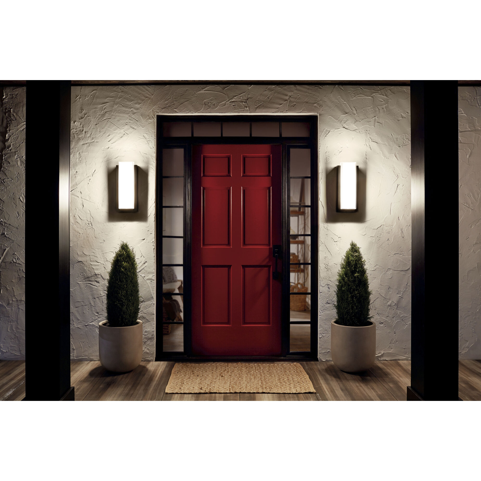 Dahlia LED 19 inch Architectural Bronze Outdoor Wall, Medium