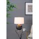 Amir 22 inch 60 watt Black/Gold/White Table Lamp Portable Light