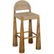 Laredo 41 inch Clear Coat Flat Bar Stool
