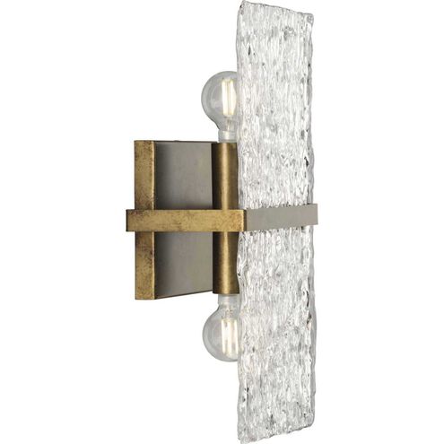 Chevall 2 Light 7 inch Gold Ombre Wall Sconce Wall Light, Design Series