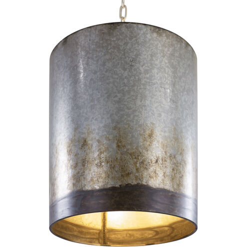 Cannery 3 Light 16 inch Ombre Galvanized Pendant Ceiling Light