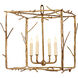 Lowcountry 4 Light Old Gold Pendant Ceiling Light