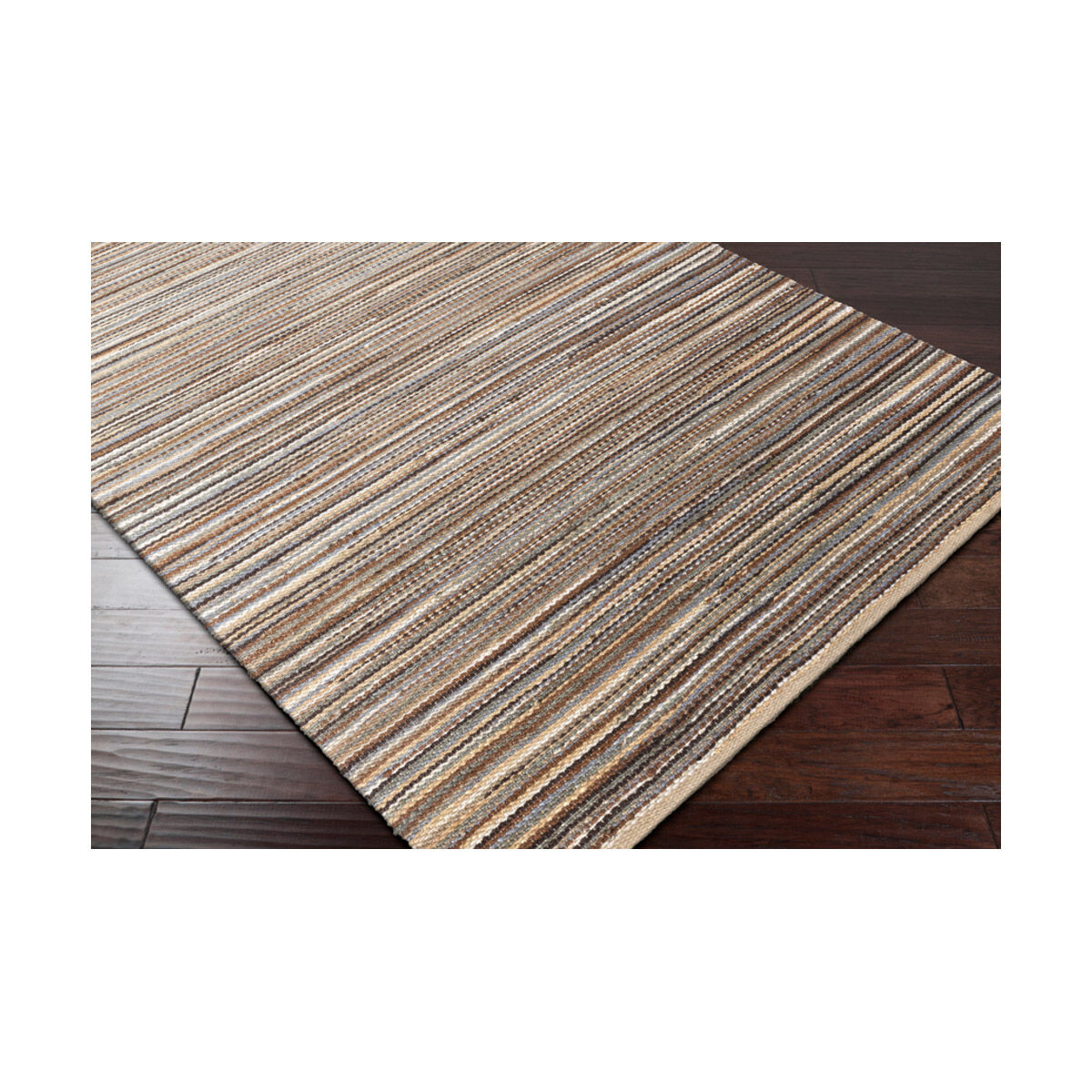 Maren 36 X 24 inch Denim/Black/Camel/Cream Rugs, Jute