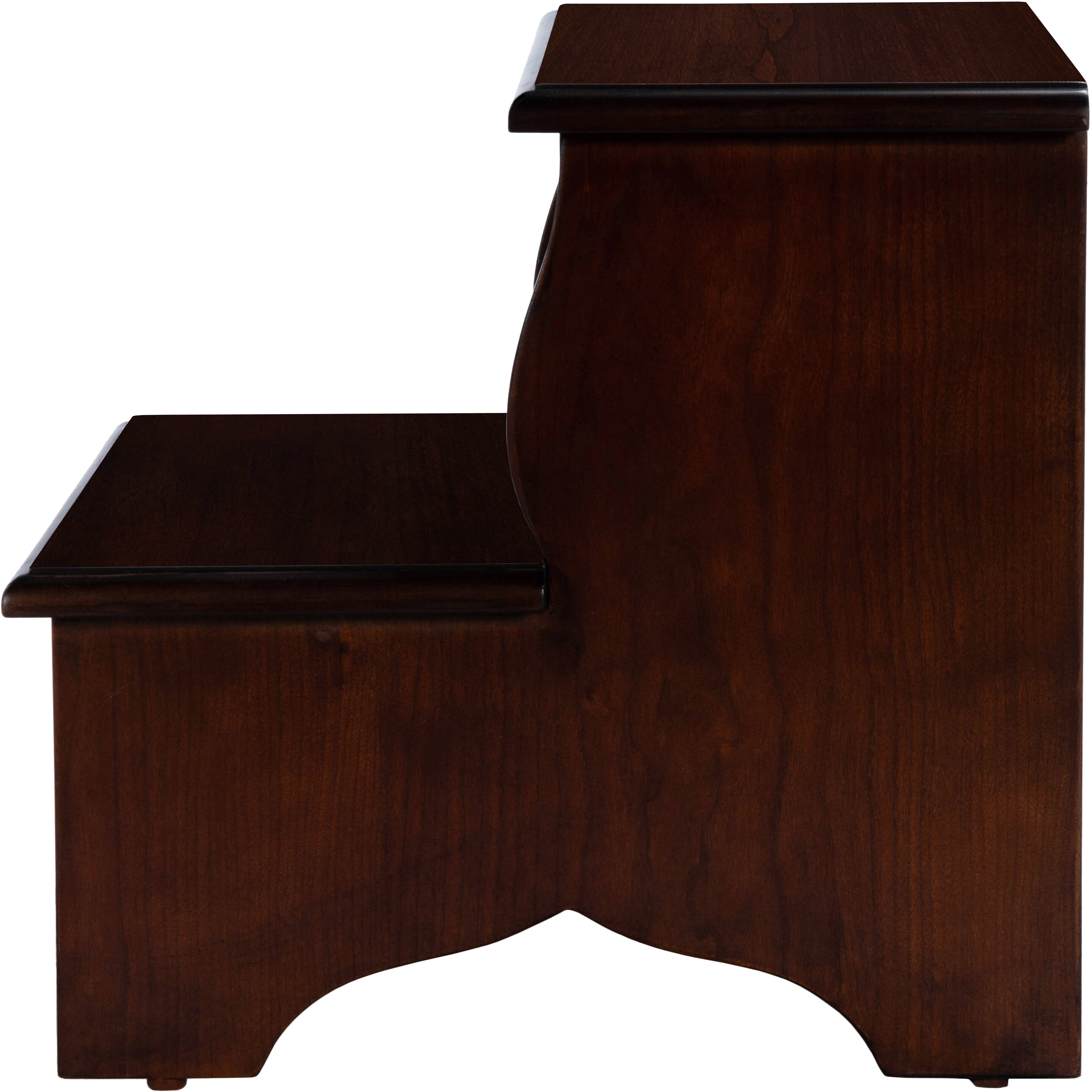 Melrose  15 inch Plantation Cherry Step Stool