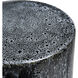 Gallemore 18 inch Black Glazed with White Glazed Stool