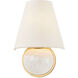 Marlena Wall Sconce Wall Light in Aged Brass