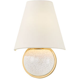 Marlena Wall Sconce Wall Light in Aged Brass
