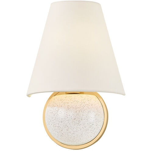 Marlena Wall Sconce Wall Light in Aged Brass