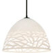 Kiev 1 Light Black Cord Pendant Ceiling Light