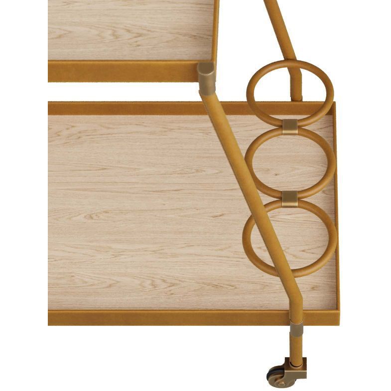 Sanders 33.5 inch Russet Bar Cart