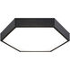 Hexol LED 16 inch Oxidized Black Flush Mount Ceiling Light