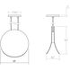 Malibu Discs LED 10 inch Satin Black Pendant Ceiling Light