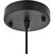 Resolute 1 Light 8 inch Brass and Black Pendant Ceiling Light