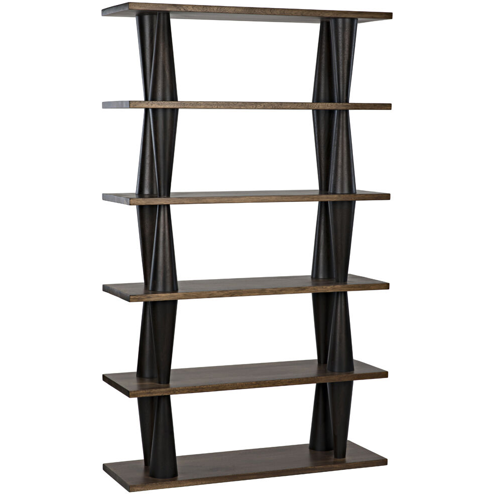Mood Dark Walnut Bookcase