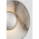 Anne-Marie Barton Umbra LED 8 inch Pewter and Alabaster Sconce Wall Light