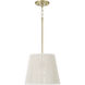 Tara 1 Light 12 inch Matte Brass Pendant Ceiling Light