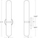 Salon LED 5 inch Oil Rubbed Bronze Wall Sconce Wall Light, Large