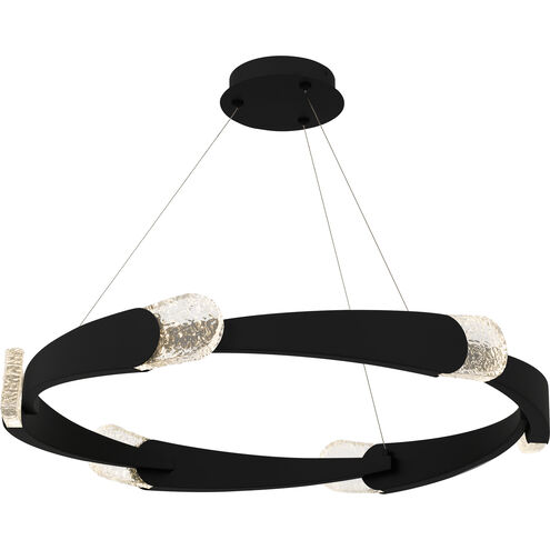 Saffron LED 34 inch Matte Black Pendant Ceiling Light