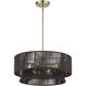 Florell 4 Light 20 inch Antique Brass Pendant Chandelier Ceiling Light