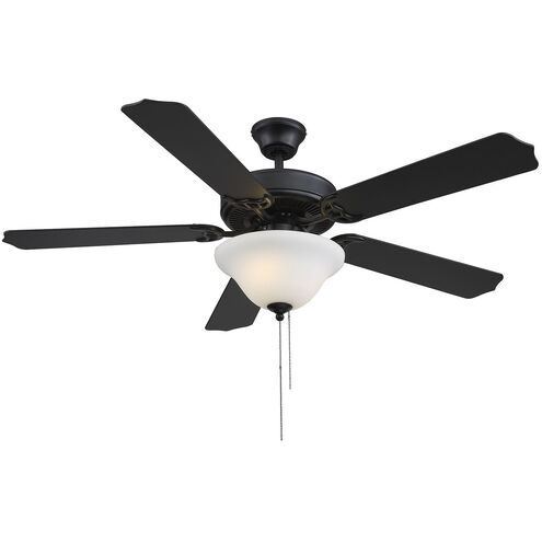Traditional 52 inch Matte Black Ceiling Fan