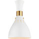 ED Ellen DeGeneres Joan 12 inch 75 watt Matte White Swing Arm Sconce Wall Light