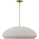 Chapman & Myers Kokomo LED 32 inch Antique-Burnished Brass Wide Pendant Ceiling Light