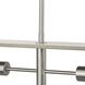 Boundary 4 Light 30 inch Brushed Nickel Chandelier Ceiling Light, Design Series