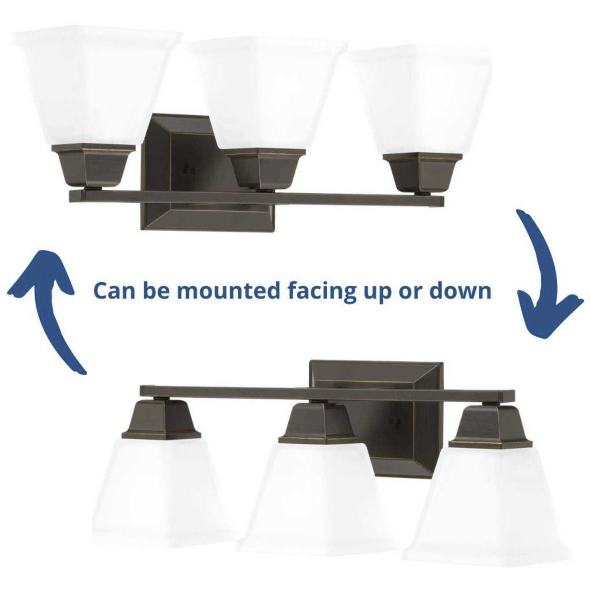 Clifton Heights 3 Light 23 inch Antique Bronze Bath Vanity Wall Light