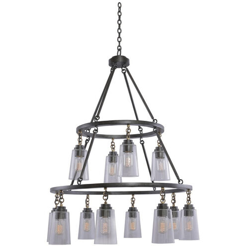 Dillon 12 Light 32 inch Milled Iron Pendant Ceiling Light