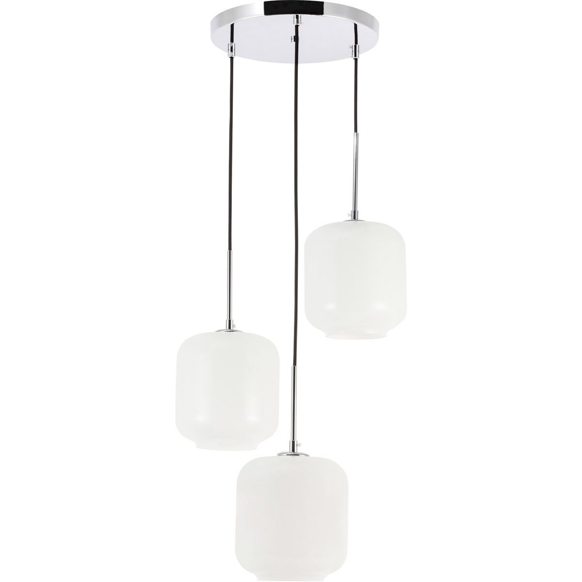 Collier 3 Light 17.5 inch Chrome Pendant Ceiling Light