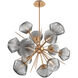 Mesa LED Novel Brass Chandelier Ceiling Light, Starburst