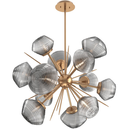 Mesa LED Novel Brass Chandelier Ceiling Light, Starburst