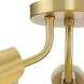 Cornett LED 24 inch Brushed Gold Semi-Flush Mount Ceiling Light