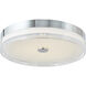 Iris LED 16 inch Chrome Flush Mount Ceiling Light