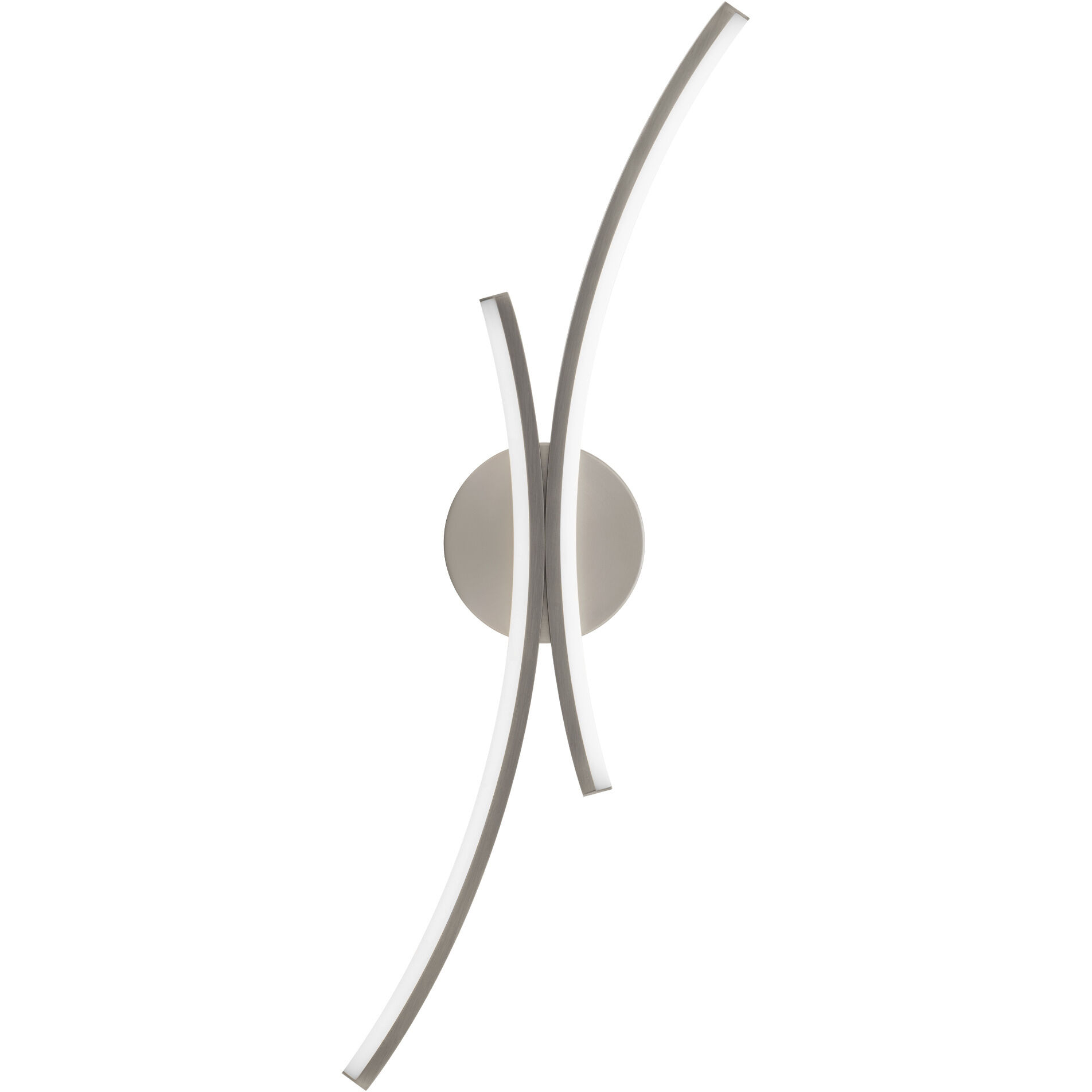 Tusk Wall Sconce Wall Light in 3500K, Brushed Nickel, dweLED