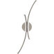 Tusk Wall Sconce Wall Light in 4000K, Brushed Nickel, dweLED