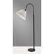 Thalia 58.5 inch 100.00 watt Black Floor Lamp Portable Light, Simplee Adesso
