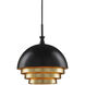 Salviati 3 Light 17.75 inch Black Pendant Ceiling Light, Large
