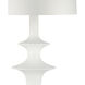 Erica 74 inch 150 watt Dry White Floor Lamp Portable Light