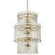 Electra 9 Light 29 inch Antique Brass Chandelier Ceiling Light