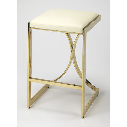 Butler Loft Natalya Gold 24 inch Polished Gold Barstool