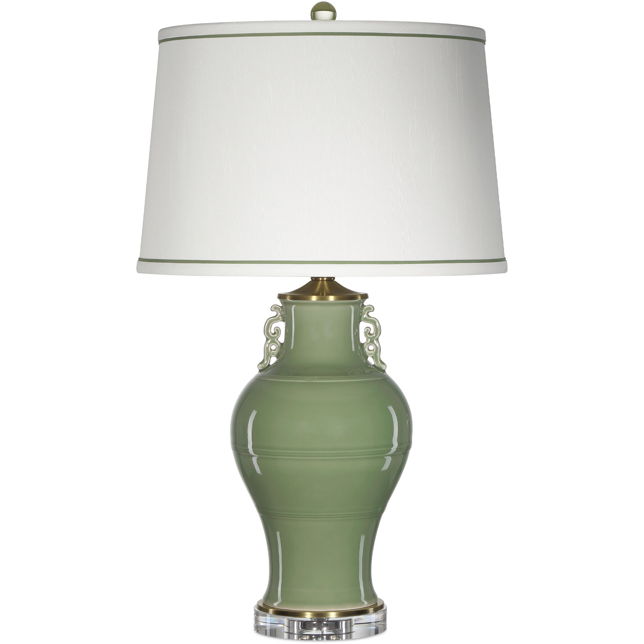 Londonderry 27.25 inch 150.00 watt Green/Clear Table Lamp Portable Light