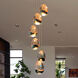 Artisan Collection/VENEZIA Series 7 Light 9 inch Gold Pendant/Chandelier Ceiling Light