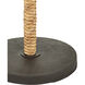Annabelle 59.75 inch 75 watt Natural and Mole Black Floor Lamp Portable Light, Suzanne Duin Collection
