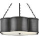 Chance 3 Light 22 inch Blackened Brass Indoor Chandelier Ceiling Light