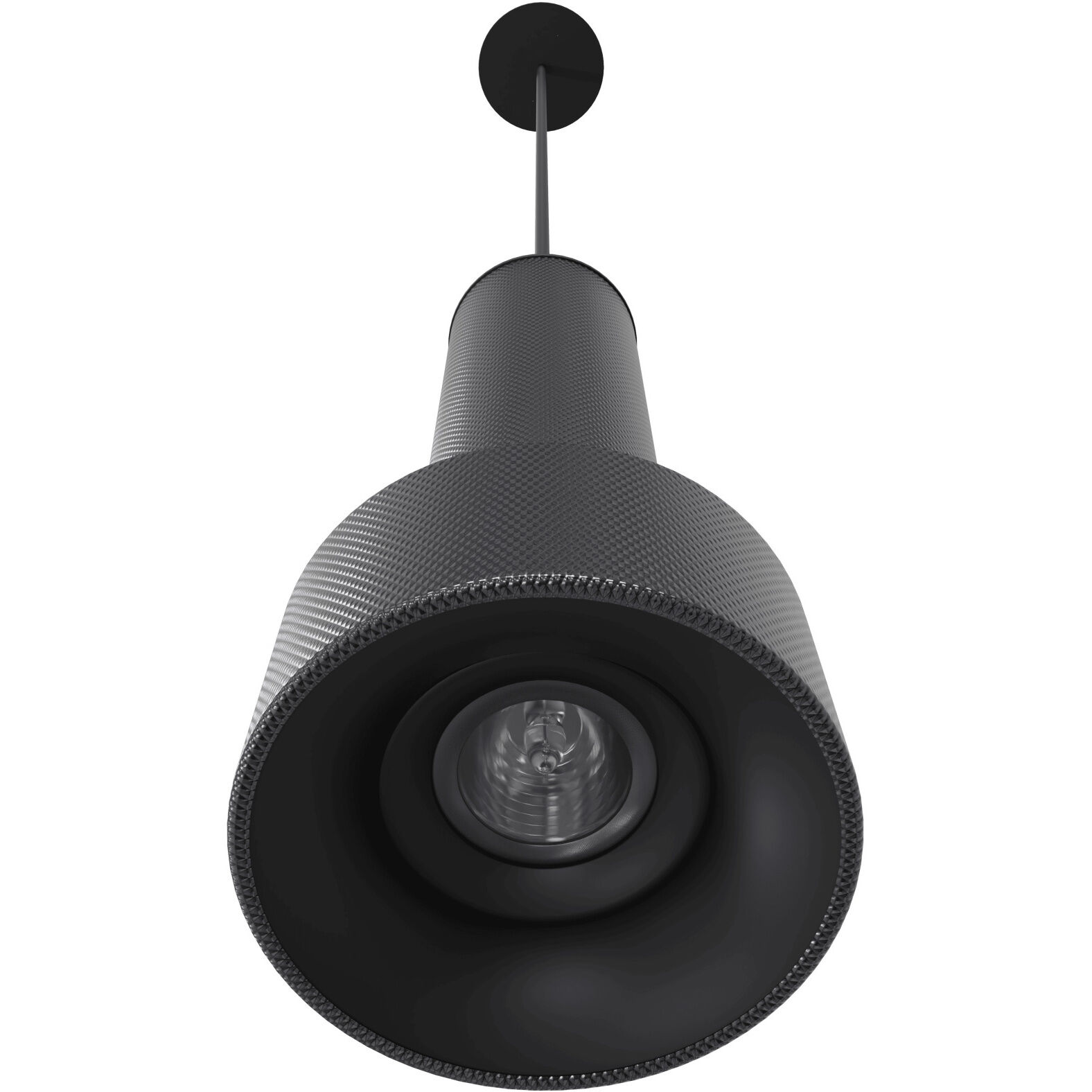 Cicada LED 4 inch Knurled Dark Grey Pendant Ceiling Light