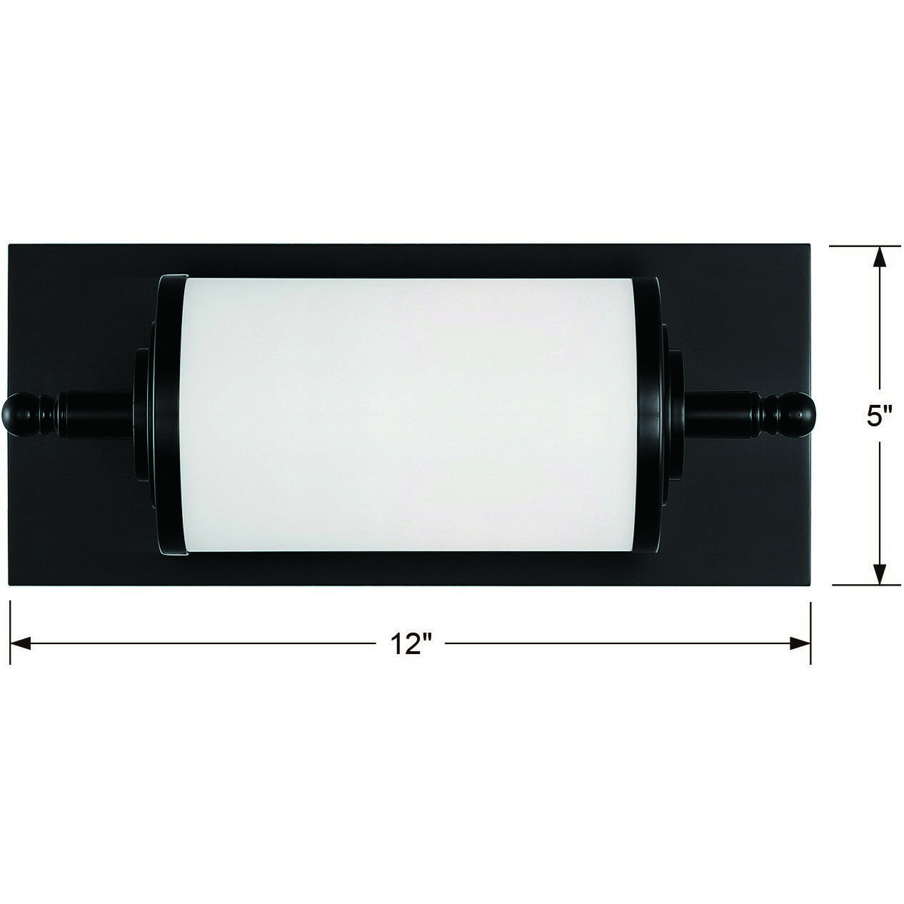 Foster Bath Sconce Wall Light in Matte Black