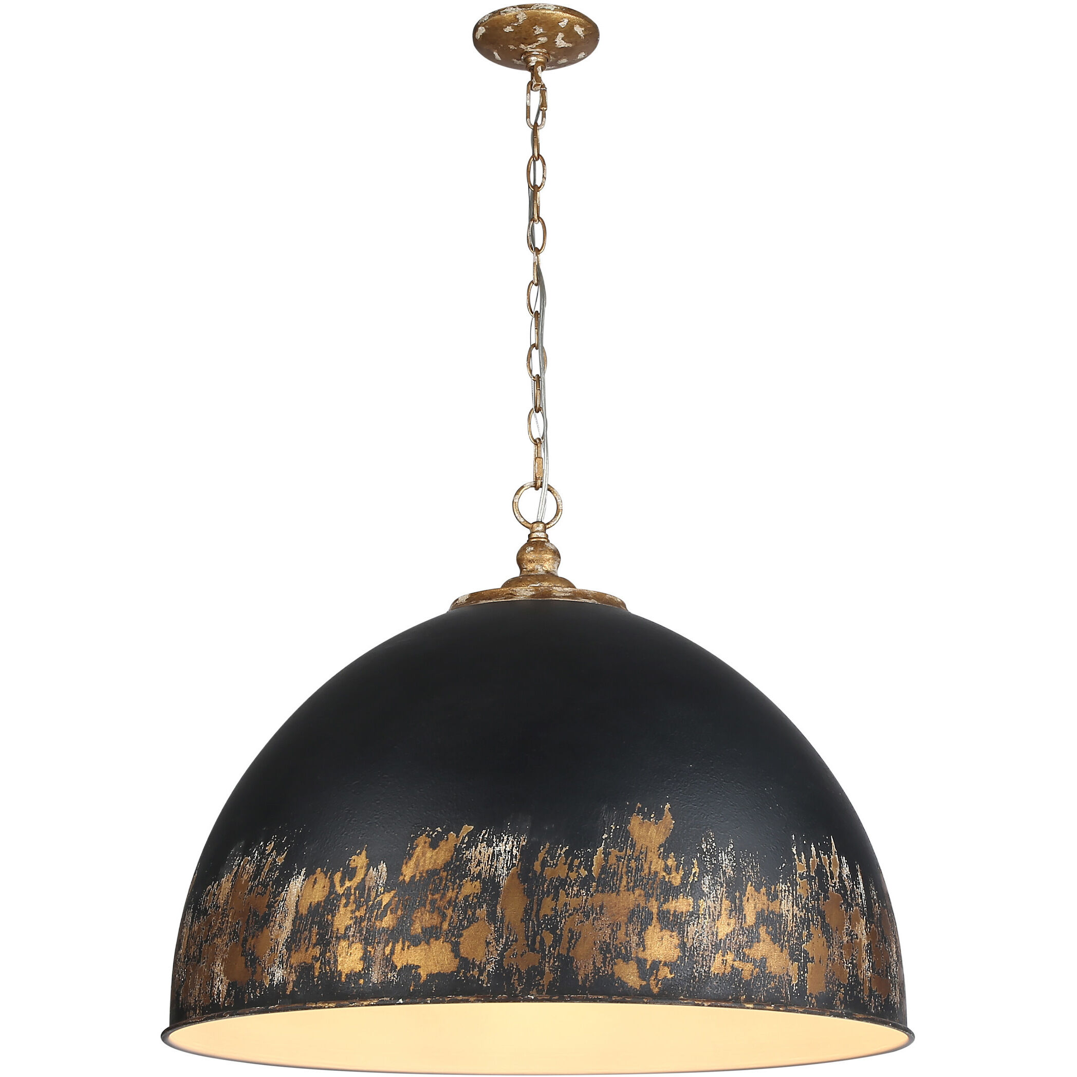 Alison Pendant Ceiling Light in Weathered Black Iron