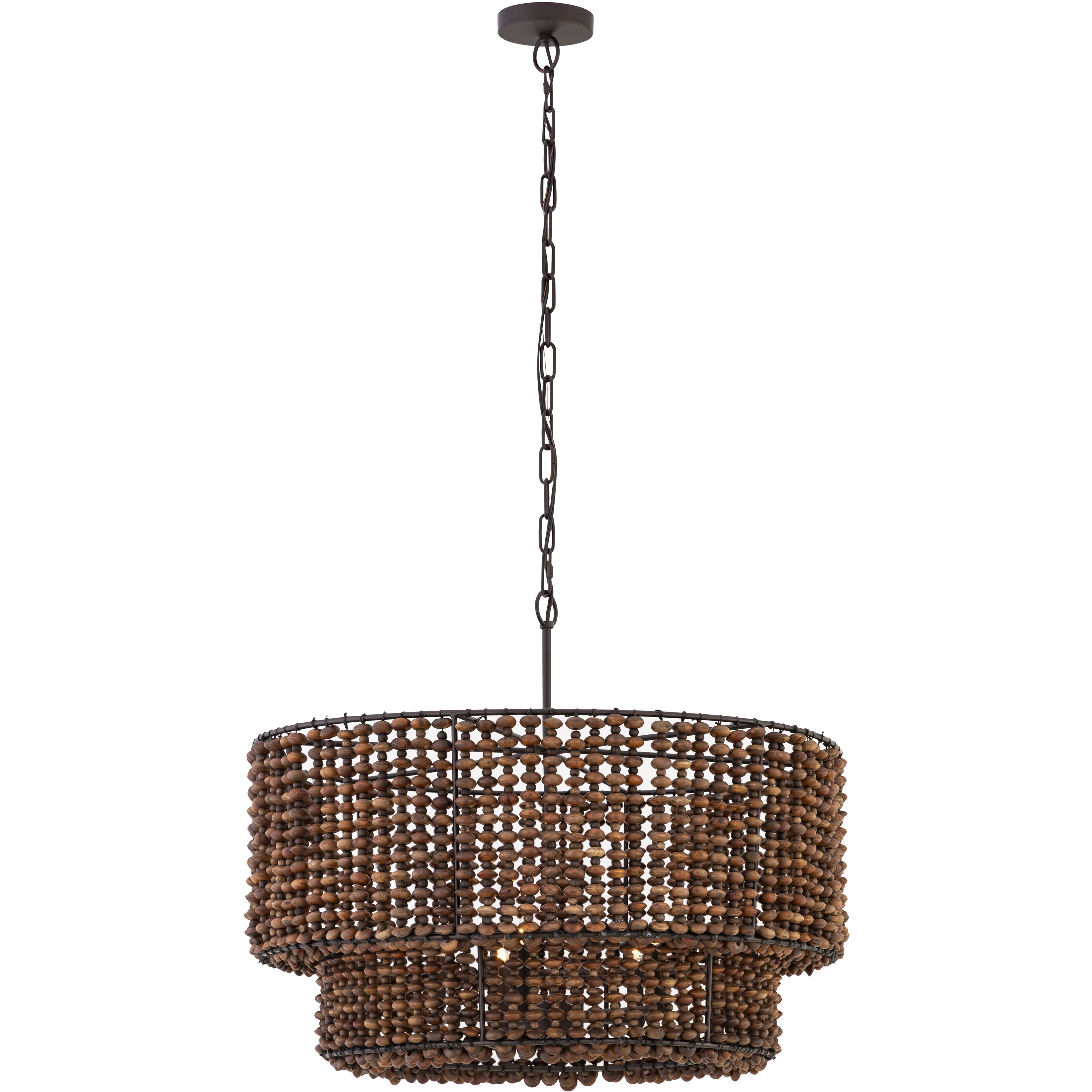 Beaudelle 5 Light 30 inch Dark Bronze Pendant Ceiling Light